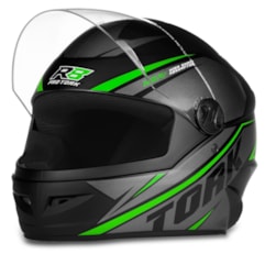 Capacete Moto Fechado Pro Tork R8 Verde Capacete Moto Fechado Pro Tork R8 Verde
