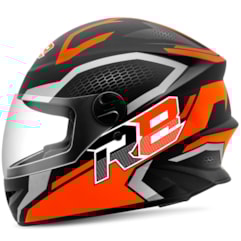 Capacete Moto Fechado R8 Air Pro Tork Fosco Laranja Capacete Moto Fechado R8 Air Pro Tork Fosco Laranja