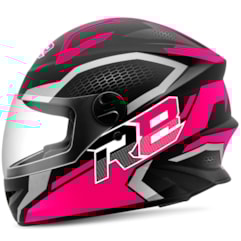 Capacete Moto Fechado R8 Air Pro Tork Fosco Rosa Capacete Moto Fechado R8 Air Pro Tork Fosco Rosa
