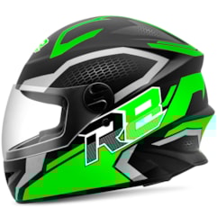 Capacete Moto Fechado R8 Air Pro Tork Fosco Verde Capacete Moto Fechado R8 Air Pro Tork Fosco Verde