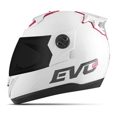 Capacete Moto Pro Tork Evolution G8 Evo Solid Viseira Fumê Branco Capacete Moto Pro Tork Evolution G8 Evo Solid Viseira Fumê Branco