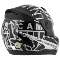 Capacete Moto Pro Tork Times Evolution 3G Atlético Mineiro Capacete Moto Pro Tork Times Evolution 3G Atlético Mineiro