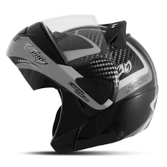 Capacete Moto Robocop Escamoteável Pro Tork V-Pro Jet 2 Preto/Cinza Capacete Moto Robocop Escamoteável Pro Tork V-Pro Jet 2 Preto/Cinza