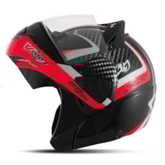 Capacete Moto Robocop Escamoteável Pro Tork V-Pro Jet 2 Preto/Vermelho Capacete Moto Robocop Escamoteável Pro Tork V-Pro Jet 2 Preto/Vermelho