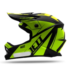 Capacete Motocross Infantil Jett Evolution Amarelo Capacete Motocross Infantil Jett Evolution Amarelo