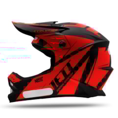 Capacete Motocross Infantil Jett Evolution Blood Red Capacete Motocross Infantil Jett Evolution Blood Red