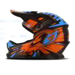 Capacete Motocross Infantil Pro Tork CK-01 Preto/Laranja Capacete Motocross Infantil Pro Tork CK-01 Preto/Laranja
