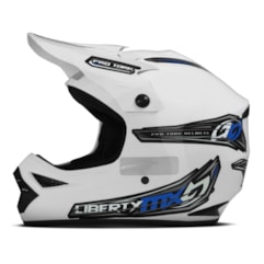 Capacete Motocross Off Road Pro Tork Liberty MX Pro Branco Capacete Motocross Off Road Pro Tork Liberty MX Pro Branco