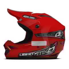 Capacete Motocross Off Road Pro Tork Liberty MX Pro Vermelho Capacete Motocross Off Road Pro Tork Liberty MX Pro Vermelho