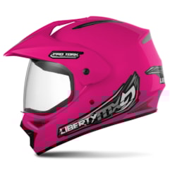 Capacete Motocross Pro Tork Liberty Mx Vision Rosa Capacete Motocross Pro Tork Liberty Mx Vision Rosa