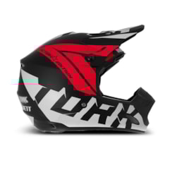 Capacete Motocross Pro Tork TH1 Factory Edition Neon Vermelho Capacete Motocross Pro Tork TH1 Factory Edition Neon Vermelho