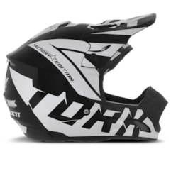 Capacete Motocross Pro Tork TH1 Factory Edition Preto/Branco Capacete Motocross Pro Tork TH1 Factory Edition Preto/Branco