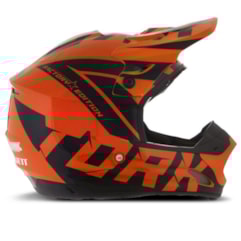 Capacete Motocross Pro Tork TH1 Factory Edition Preto/Laranja Capacete Motocross Pro Tork TH1 Factory Edition Preto/Laranja