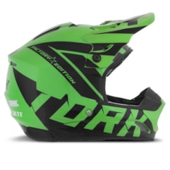 Capacete Motocross Pro Tork TH1 Factory Edition Preto/Verde Capacete Motocross Pro Tork TH1 Factory Edition Preto/Verde