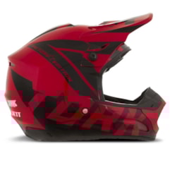 Capacete Motocross Pro Tork TH1 Factory Edition Preto/Vermelho Capacete Motocross Pro Tork TH1 Factory Edition Preto/Vermelho