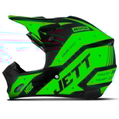 Capacete Motocross TH1 Jett Evolution 2 2019 Preto/Verde Capacete Motocross TH1 Jett Evolution 2 2019 Preto/Verde