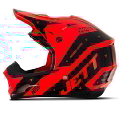 Capacete Motocross TH1 Jett Evolution 2 2019 Preto/Vermelho Capacete Motocross TH1 Jett Evolution 2 2019 Preto/Vermelho