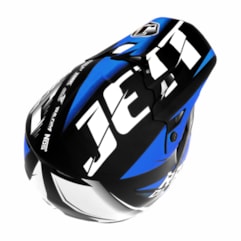 Capacete Motocross TH1 Jett Factory Edition Neon Azul Miami Capacete Motocross TH1 Jett Factory Edition Neon Azul Miami