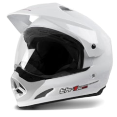Capacete Motocross Th1 Vision Branco Capacete Motocross Th1 Vision Branco