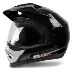 Capacete Motocross Th1 Vision Preto Capacete Motocross Th1 Vision Preto