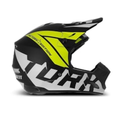 Capacete Motocross Trilha Factory Edition Neon Pro Tork Amarelo Capacete Motocross Trilha Factory Edition Neon Pro Tork Amarelo