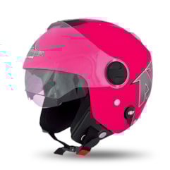Capacete New Atomic Brilhante Rosa Capacete New Atomic Brilhante Rosa