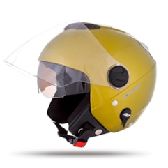 Capacete New Atomic Solid Brilhante Dourado Capacete New Atomic Solid Brilhante Dourado