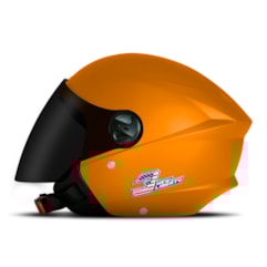 Capacete New Liberty Three Elite + Viseira Fumê Laranja Capacete New Liberty Three Elite + Viseira Fumê Laranja