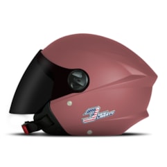 Capacete New Liberty Three Elite + Viseira Fumê Rosa Bebe Capacete New Liberty Three Elite + Viseira Fumê Rosa Bebe