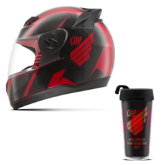 Capacete Pro Tork Evolution 3G Atlético Paranaense + Copo Térmico Capacete Pro Tork Evolution 3G Atlético Paranaense + Copo Térmico