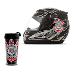 Capacete Pro Tork Evolution 3G Corinthians + Copo Térmico Capacete Pro Tork Evolution 3G Corinthians + Copo Térmico