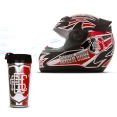 Capacete Pro Tork Evolution 3G Santa Cruz + Copo Térmico Capacete Pro Tork Evolution 3G Santa Cruz + Copo Térmico