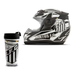Capacete Pro Tork Evolution 3G Santos + Copo Térmico Capacete Pro Tork Evolution 3G Santos + Copo Térmico
