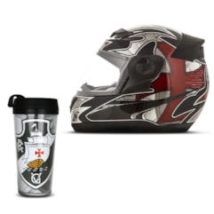 Capacete Pro Tork Evolution 3G Vasco da Gama + Copo Térmico Capacete Pro Tork Evolution 3G Vasco da Gama + Copo Térmico