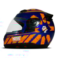 Capacete Pro Tork Evolution G6 Nos Energy Drink Azul - Laranja Capacete Pro Tork Evolution G6 Nos Energy Drink Azul - Laranja