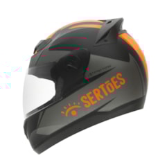 Capacete Pro Tork Evolution G7 Rally dos Sertões Brilhante Grafite - Laranja Capacete Pro Tork Evolution G7 Rally dos Sertões Brilhante Grafite - Laranja