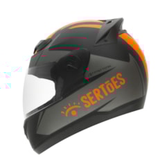 Capacete Pro Tork Evolution G7 Rally dos Sertões Fosco Grafite - Laranja Capacete Pro Tork Evolution G7 Rally dos Sertões Fosco Grafite - Laranja