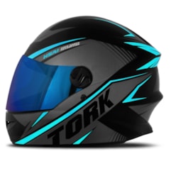Capacete Pro Tork Moto Fechado R8 Azul Claro Viseira Iridium Capacete Pro Tork Moto Fechado R8 Azul Claro Viseira Iridium