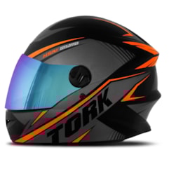 Capacete Pro Tork Moto Fechado R8 Laranja Viseira Camaleão Capacete Pro Tork Moto Fechado R8 Laranja Viseira Camaleão