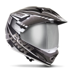 Capacete Pro Tork TH1 Vision Adventure Viseira Cromada Capacete Pro Tork TH1 Vision Adventure Viseira Cromada