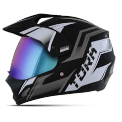Capacete Pro Tork TH1 Vision New Adventure Viseira Camaleão Capacete Pro Tork TH1 Vision New Adventure Viseira Camaleão