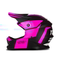 Capacete Protork Cross Infantil Factory Edition Neon Rosa Capacete Protork Cross Infantil Factory Edition Neon Rosa