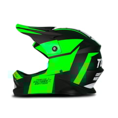 Capacete Protork Cross Infantil Factory Edition Neon Verde Capacete Protork Cross Infantil Factory Edition Neon Verde