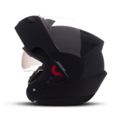 Capacete Robocop Articulado Pro Tork Attack Solid Preto Fosco Capacete Robocop Articulado Pro Tork Attack Solid Preto Fosco