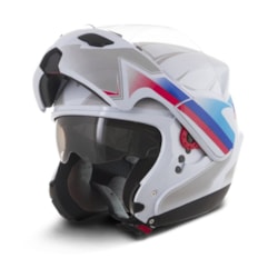 Capacete Robocop Escamoteável Pro Tork Attack Branco Capacete Robocop Escamoteável Pro Tork Attack Branco