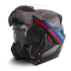 Capacete Robocop Escamoteável Pro Tork Attack Preto Capacete Robocop Escamoteável Pro Tork Attack Preto
