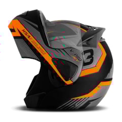 Capacete Robocop Escamoteável Pro Tork V-Pro Jet 3 Laranja Capacete Robocop Escamoteável Pro Tork V-Pro Jet 3 Laranja