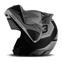 Capacete Robocop Escamoteável Pro Tork V-Pro Jet 3 Prata Capacete Robocop Escamoteável Pro Tork V-Pro Jet 3 Prata
