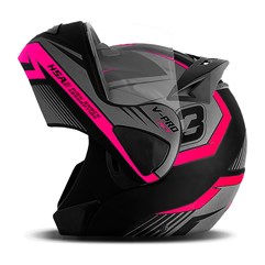 Capacete Robocop Escamoteável Pro Tork V-Pro Jet 3 Rosa Capacete Robocop Escamoteável Pro Tork V-Pro Jet 3 Rosa