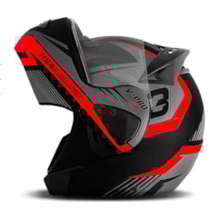 Capacete Robocop Escamoteável Pro Tork V-Pro Jet 3 Vermelho Capacete Robocop Escamoteável Pro Tork V-Pro Jet 3 Vermelho